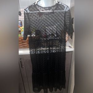 Ankle length sheer cover